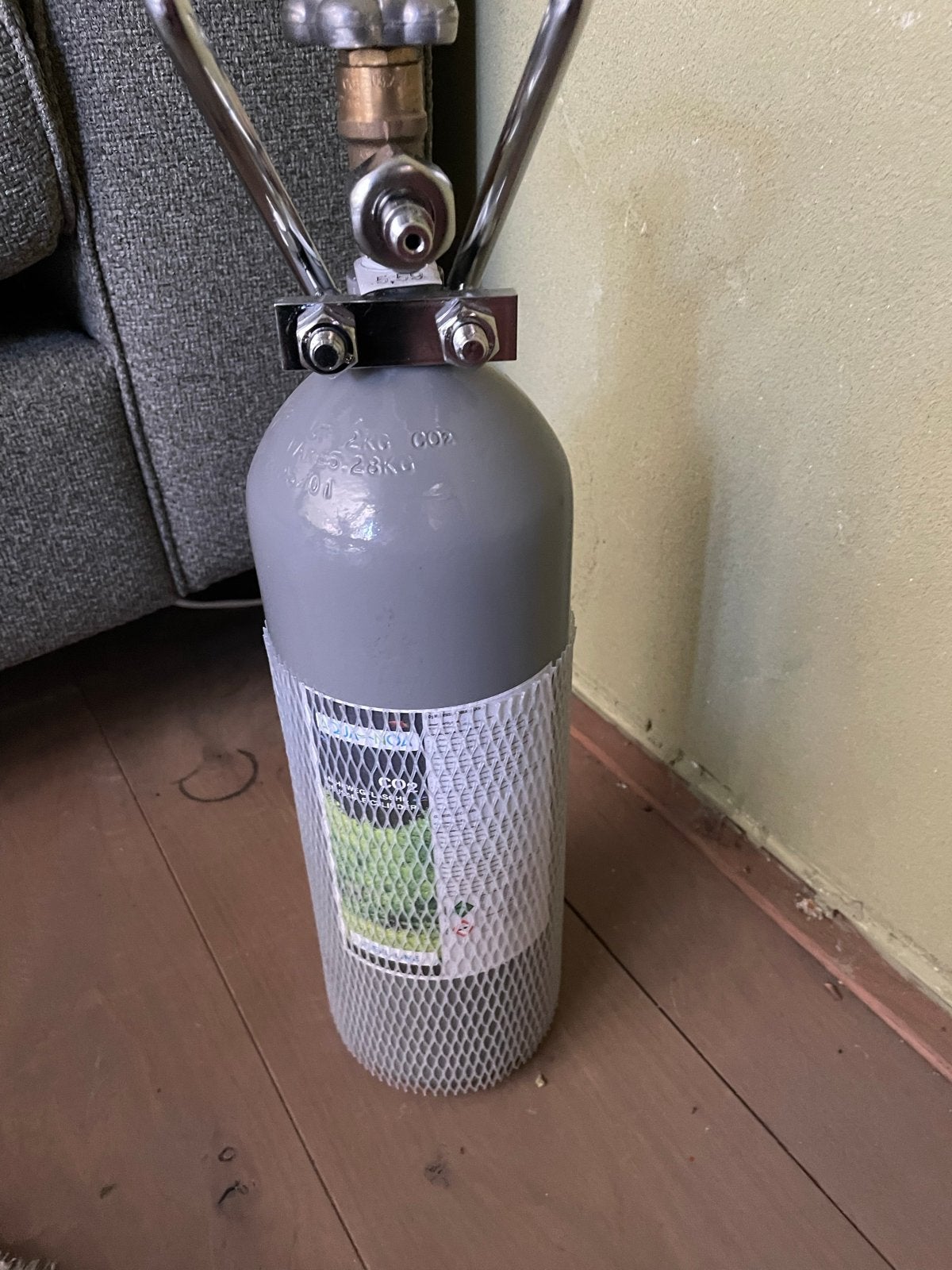 Volle hervulbare co2 fles 2kg, Ophalen