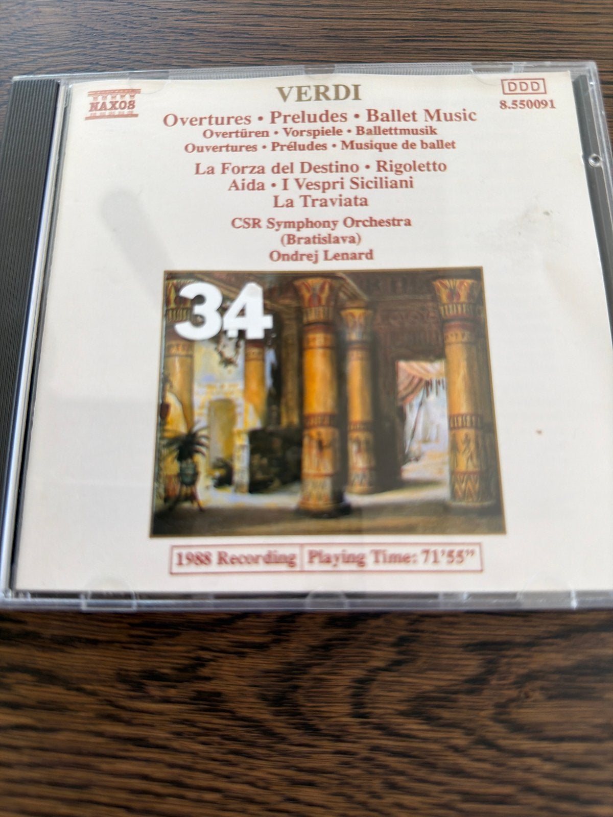 Verdi: Ouvertures & Balletmuziek - CSR Symphony Orchestra CD, Gebruikt, Verdi, Ophalen of Verzenden, Romantiek