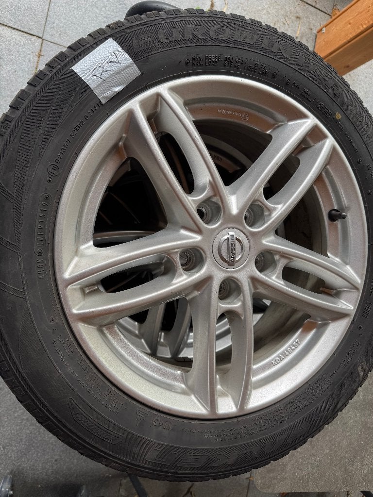 winterbanden Nissan Leaf, Ophalen, Gebruikt, 16 inch, Banden en Velgen