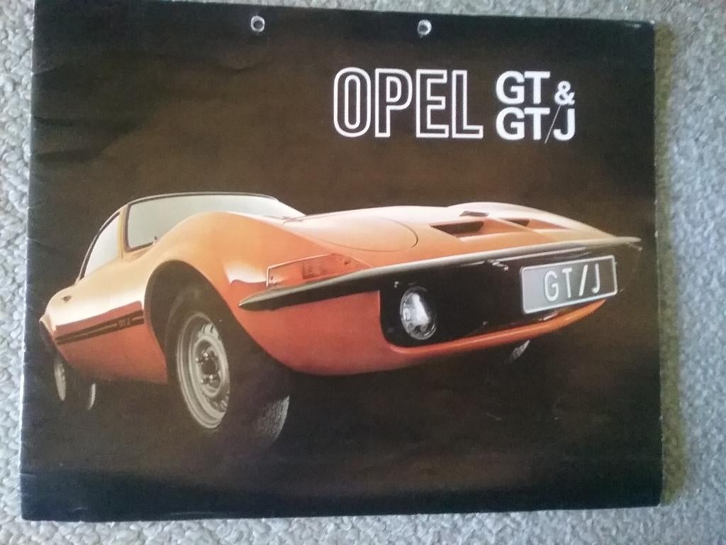 Opel GT & GT/J 1971 folder, Ophalen of Verzenden, Gelezen, Opel