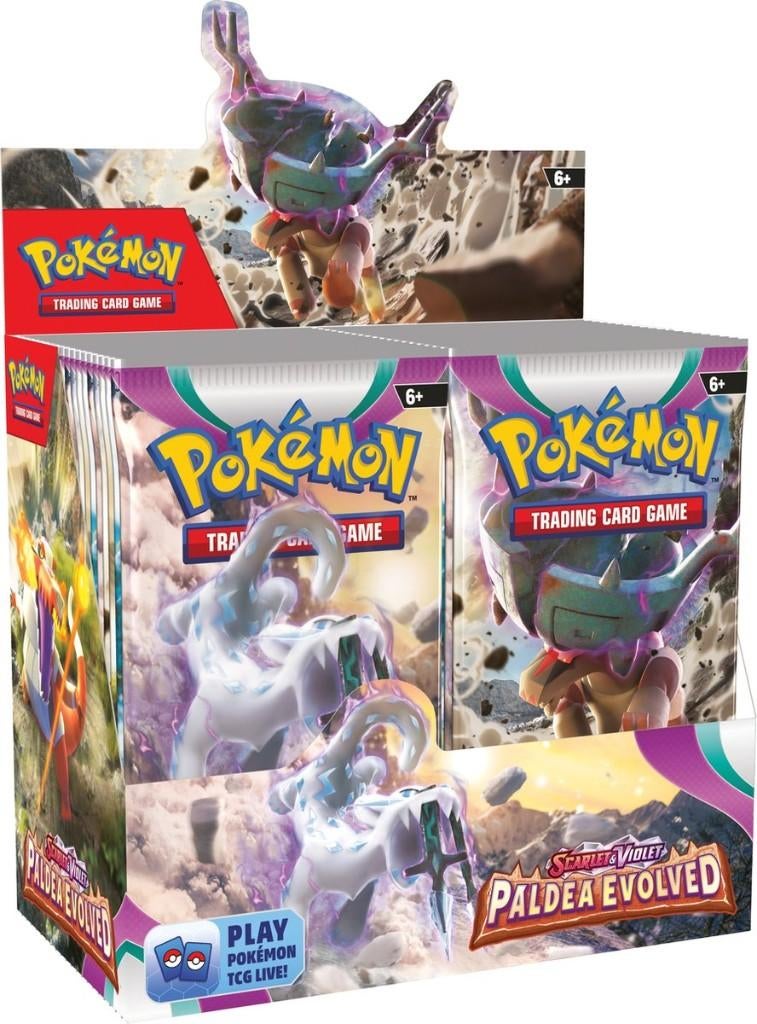 Pokémon Paldea Evolved Booster Box 36 Packs, Hobby en Vrije tijd, Verzamelkaartspellen | Pokémon, Nieuw, Boosterbox, Foil, Ophalen of Verzenden