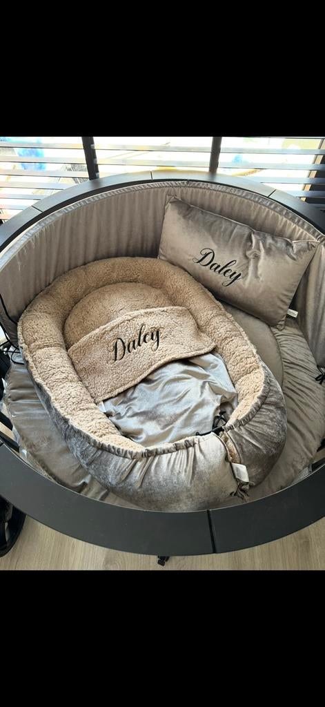 Velvet teddy beige box aankleding babynestje, Ophalen of Verzenden, Zo goed als nieuw