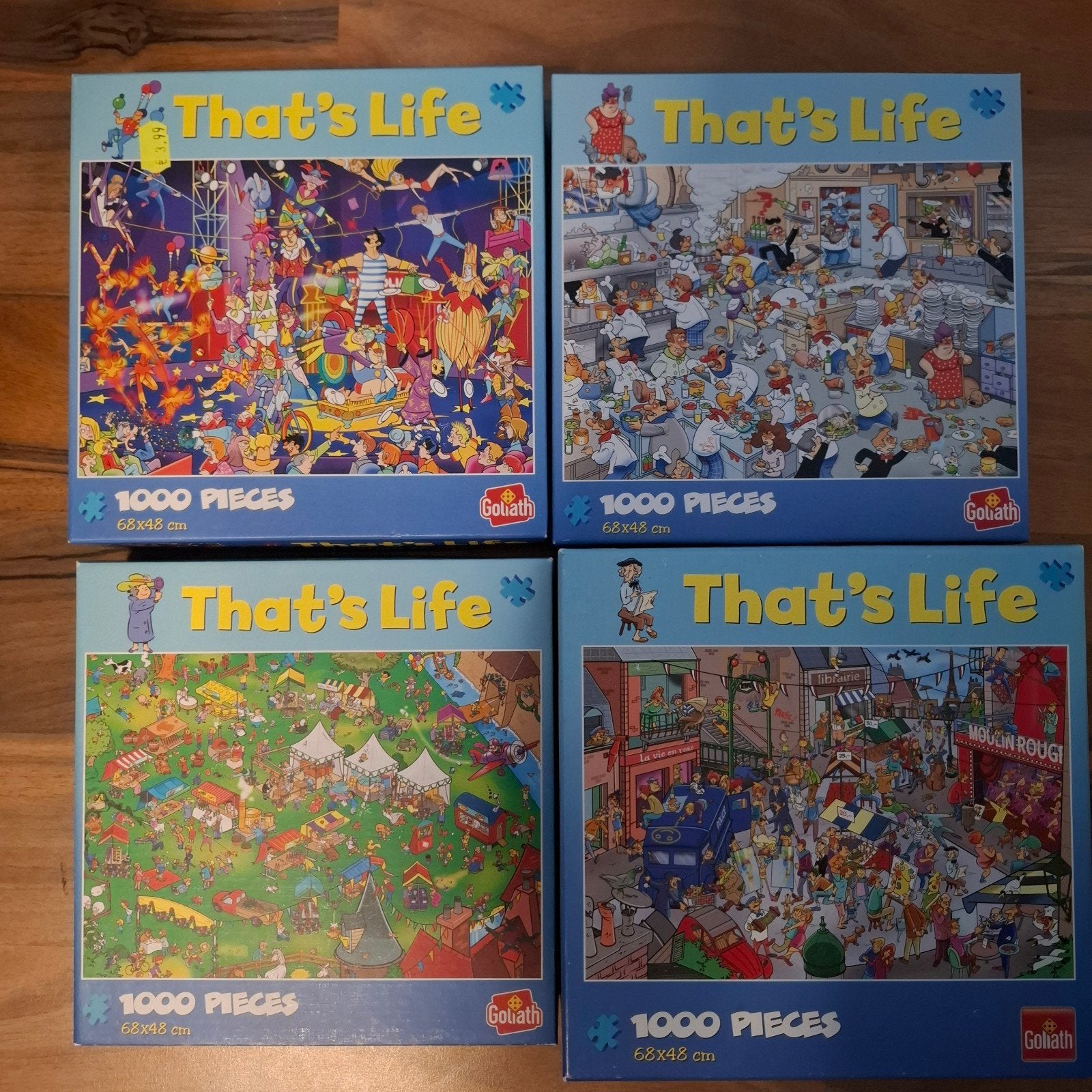 That's life puzzels 8 stuks, Ophalen of Verzenden, 500 t/m 1500 stukjes, Zo goed als nieuw