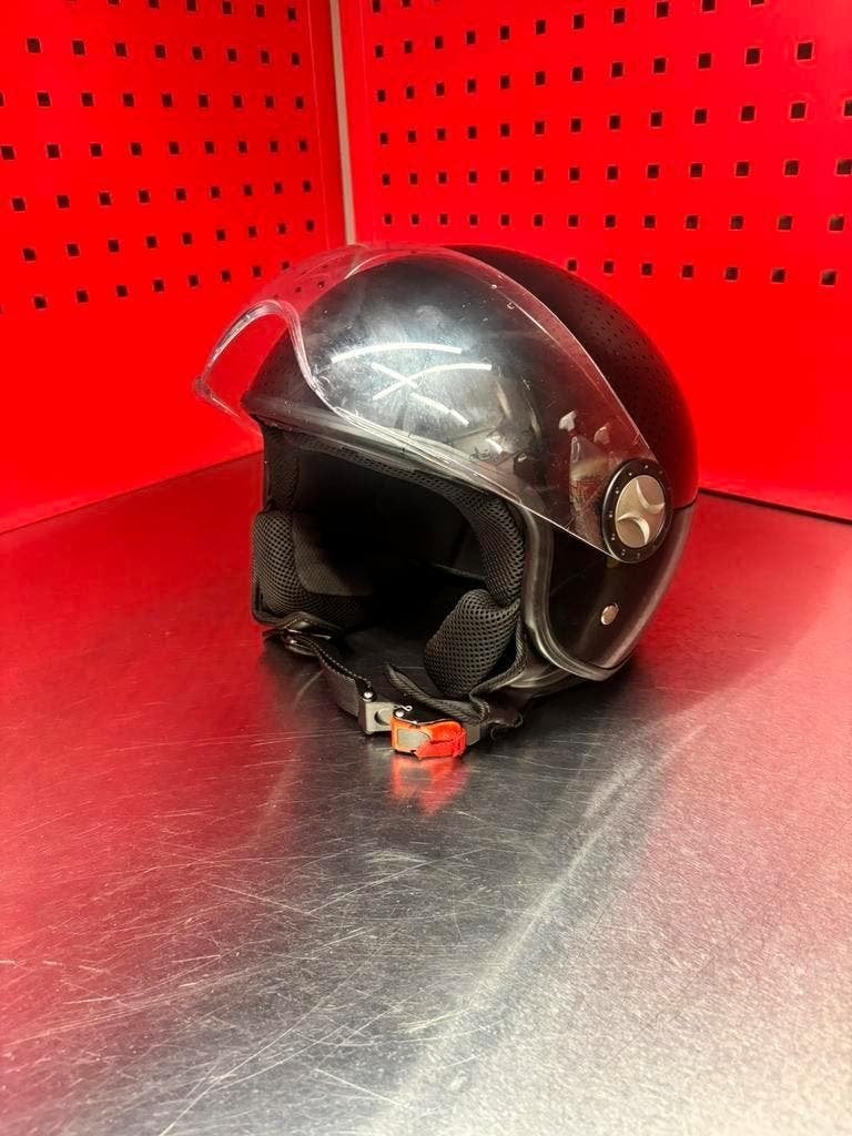 Vito helm zwart met vizier MAAT S | Gebruikt, Fietsen en Brommers, Brommerhelmen, Small, VITO, -, -