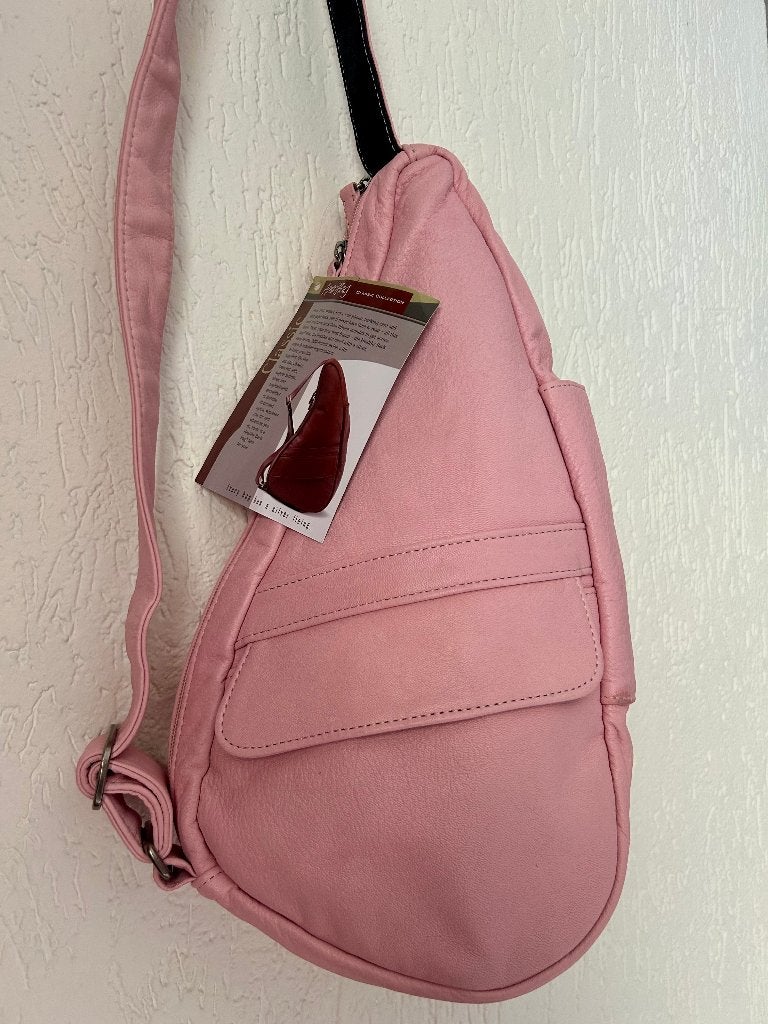 AmeriBag 15' Healthy Back Bag Tote BNWT Pink Leather BNWT, Ophalen of Verzenden, Nieuw, Roze, Overige typen
