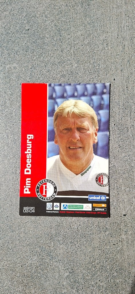 Spelerskaart; Pim DOesburg # Feyenoord / PSV, Ophalen of Verzenden, Nieuw, Feyenoord, Spelerskaart