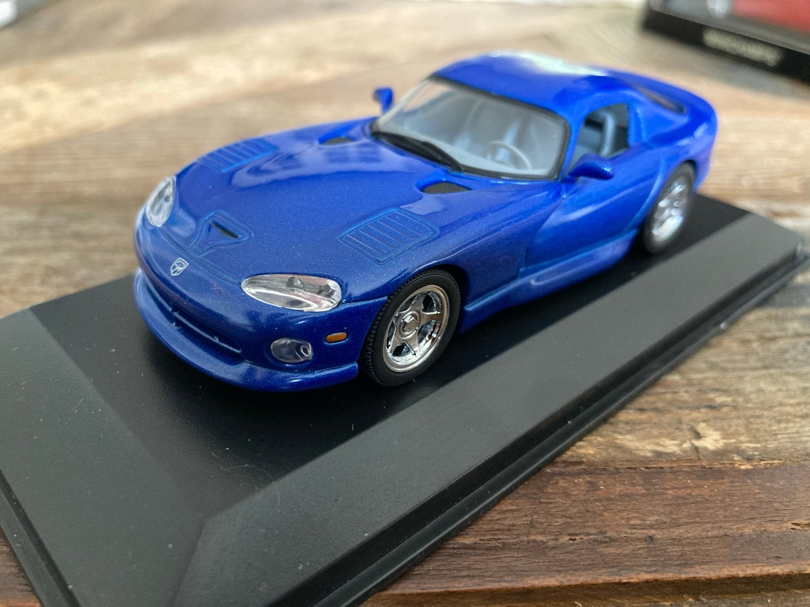 Minichamps Dodge Viper Coupe 1993 1/43 - Blauw met OVP, Ophalen of Verzenden, Zo goed als nieuw, Auto, MiniChamps