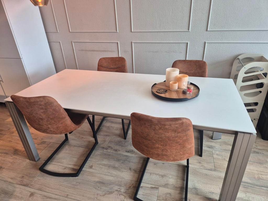 Uitschuifbare eettafel voor 6 tot 10 personen, Huis en Inrichting, Tafels | Eettafels, Gebruikt, 200 cm of meer, Rechthoekig, 50 tot 100 cm