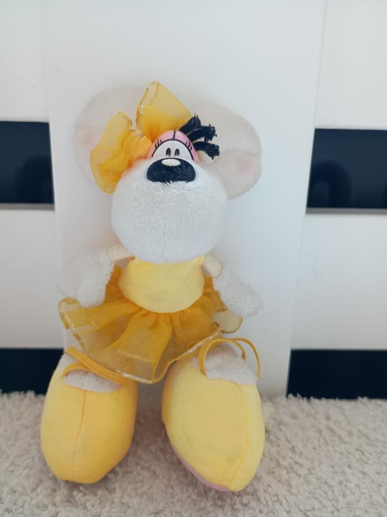 Diddlina ballerina knuffeltje jaren 90, Ophalen of Verzenden, Zo goed als nieuw, Knuffel