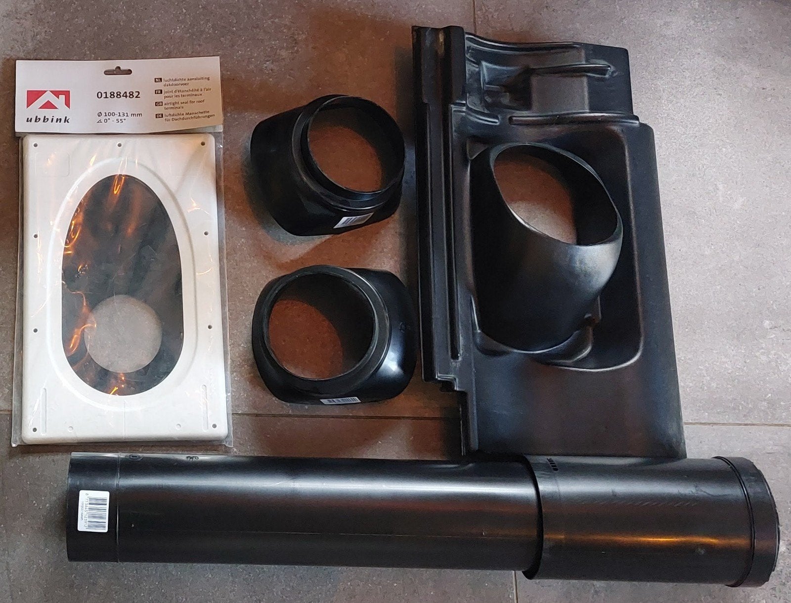 Ubbink Dakdoorvoer Ventilatie/Afzuiging Set, Ophalen of Verzenden, Nieuw, Afzuiger