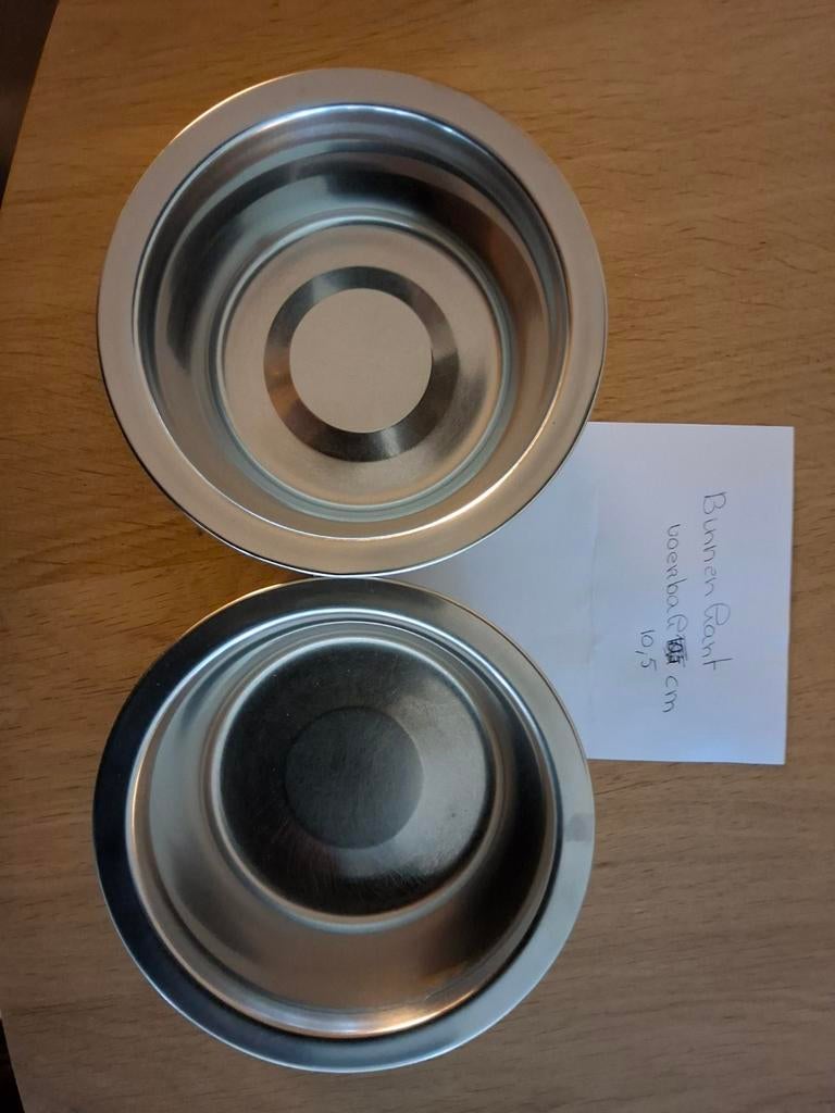 Kleine rvs voerbakje voor kat of hond, Ophalen of Verzenden