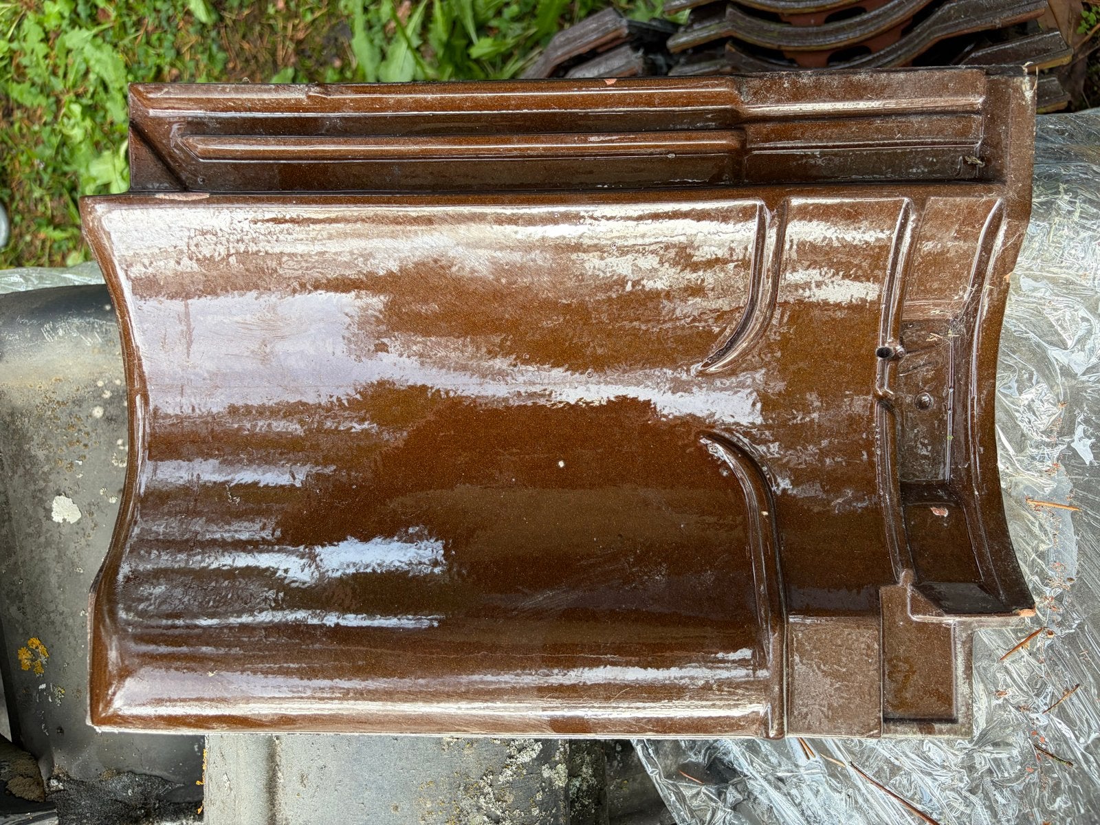 Koramic Narvik geglazuurde holle dakpan, bruin, 18 st. nieuw, Doe-het-zelf en Verbouw, Ophalen, Nieuw, Minder dan 5 m², Dakpannen