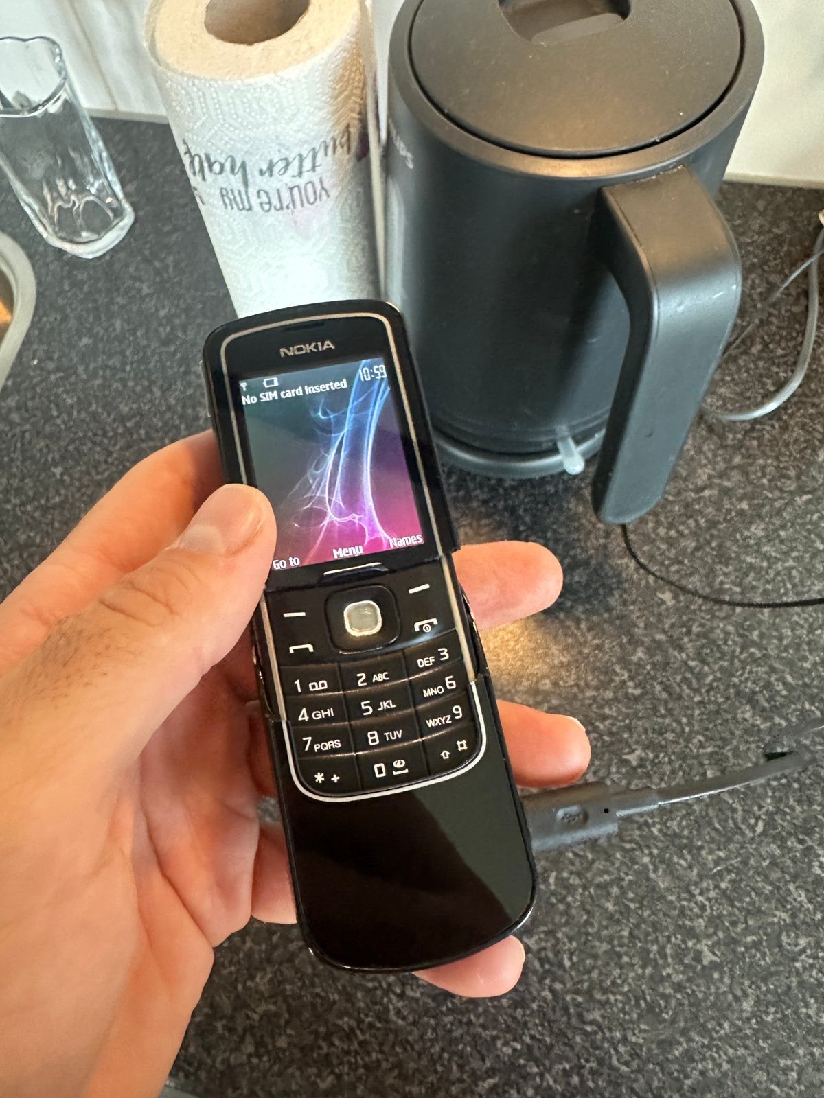 Nokia 8600 Luna Nieuwstaat!, Telecommunicatie, Schuifmodel, Zwart, Fysiek toetsenbord, Ophalen of Verzenden