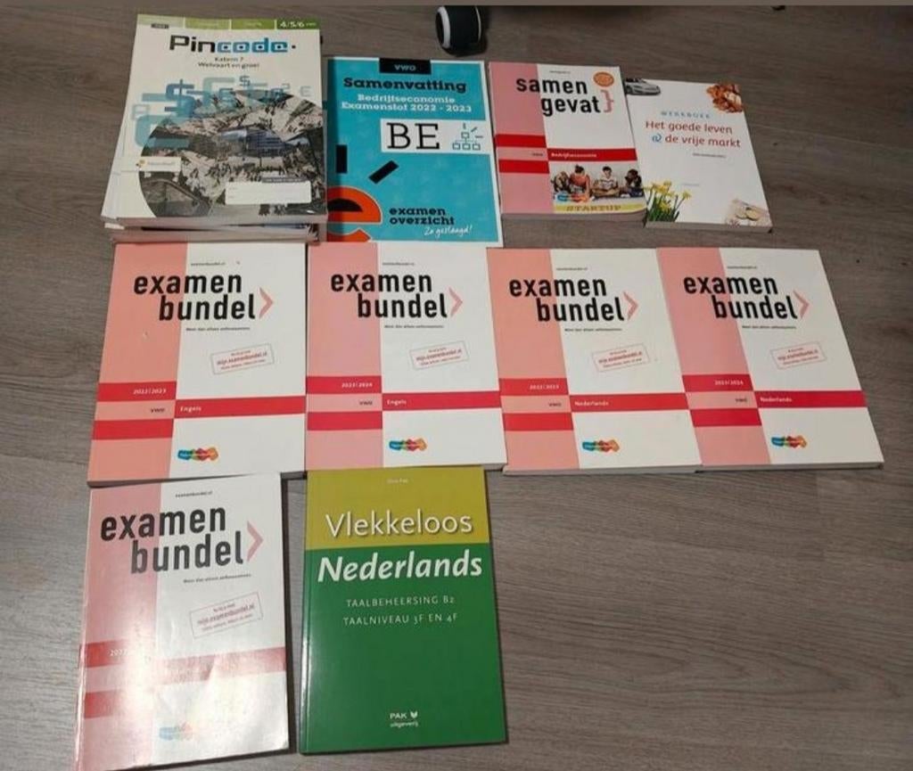 Samengevat, examenbundels en pincode boeken, Ophalen of Verzenden