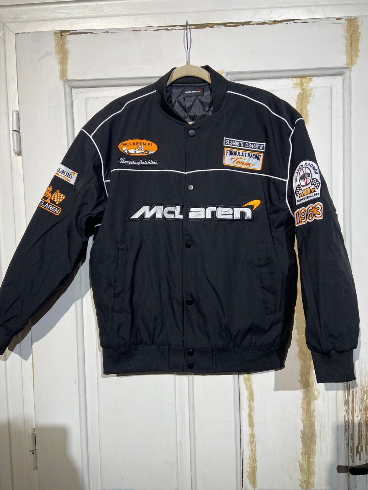 McLaren Racing-fanjas (maat M) Vintage zwart, Ophalen of Verzenden, Zo goed als nieuw, Maat 48/50 (M), Zwart