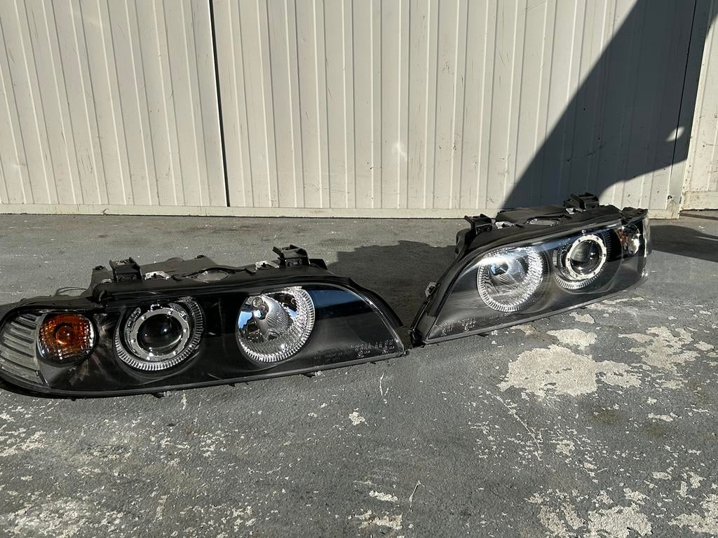 Bmw e39 angel eyes geel licht, zo goed als nieuwe koplampen, Auto-onderdelen, Verlichting, Ophalen of Verzenden
