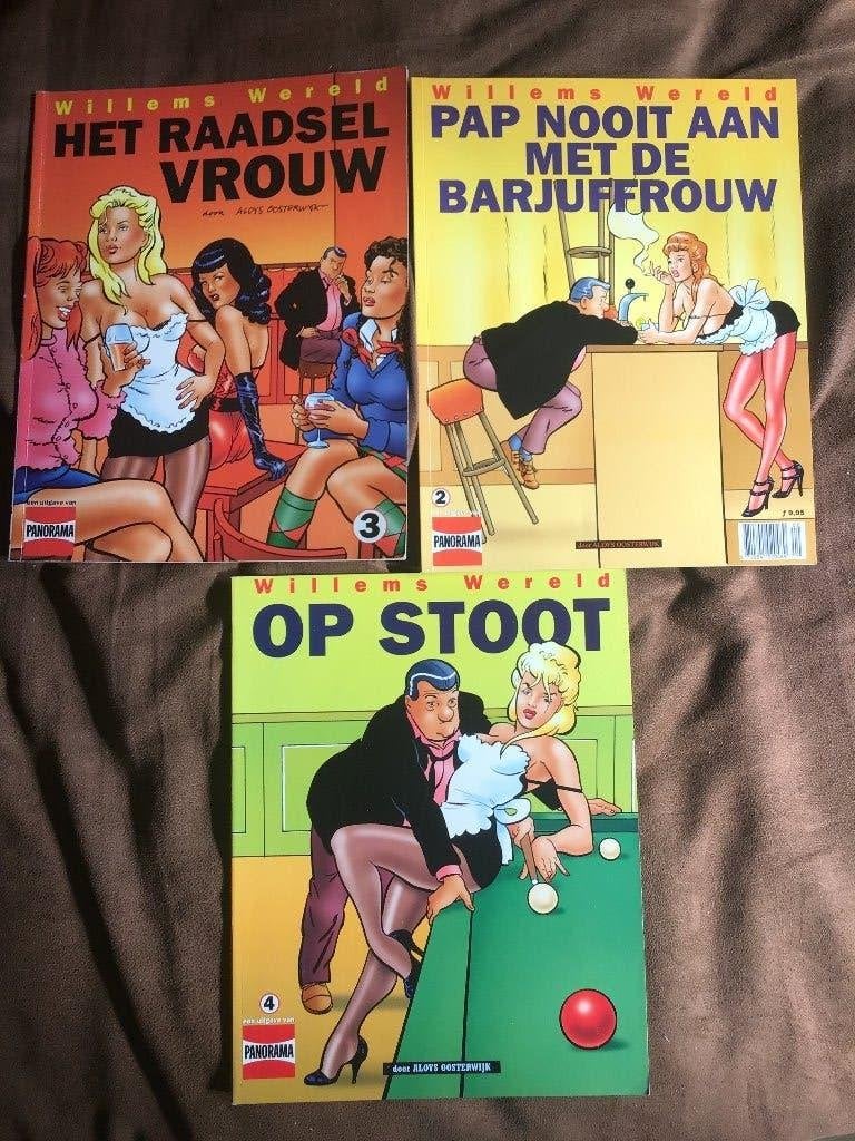 3 delen Willems wereld door Aloys Oosterwijk, Meerdere stripboeken, Ophalen of Verzenden, Zo goed als nieuw