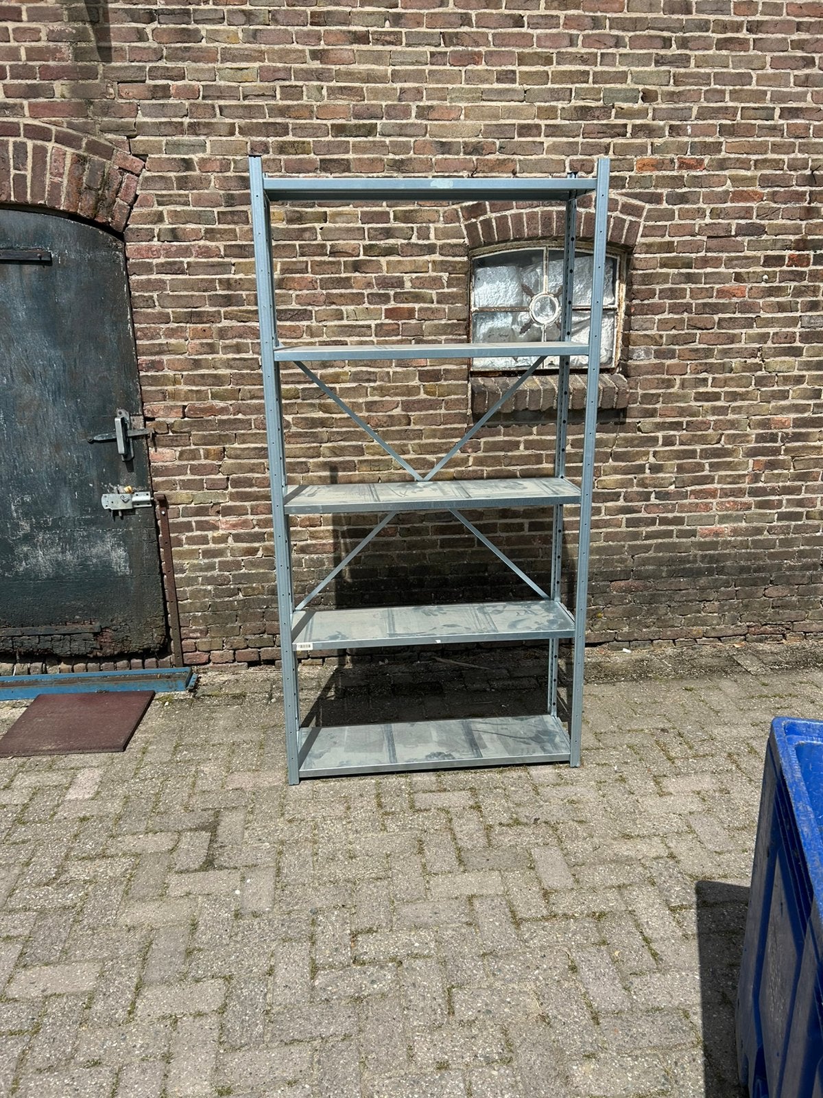 Nette grootvakstelling 20 euro per meter stelling 7 meter, Ophalen of Verzenden, Zo goed als nieuw, 250 cm of meer, Planken