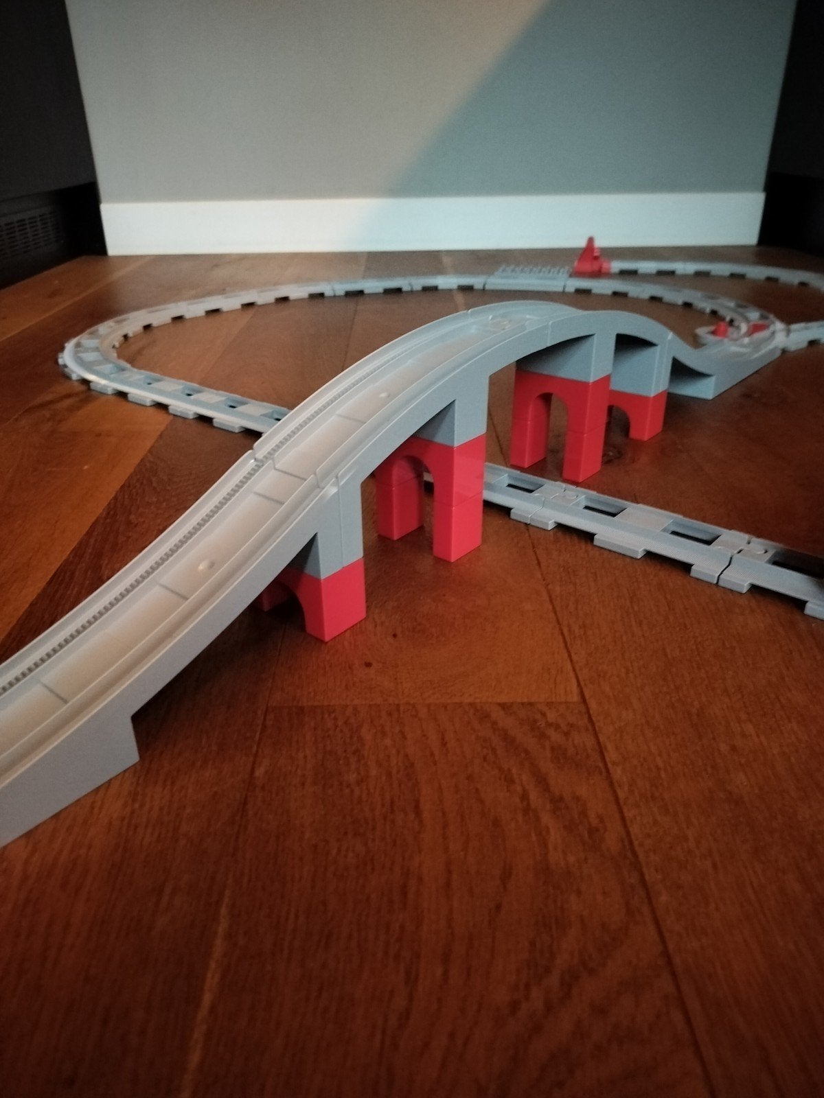 Lego Duplo Trein met veel rails en extra's (locomotief slipt, Kinderen en Baby's, Ophalen, Gebruikt, Overige thema's, Compleet