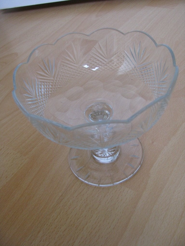 vintage kristallen bonbon schaaltje, Antiek en Kunst, Ophalen of Verzenden