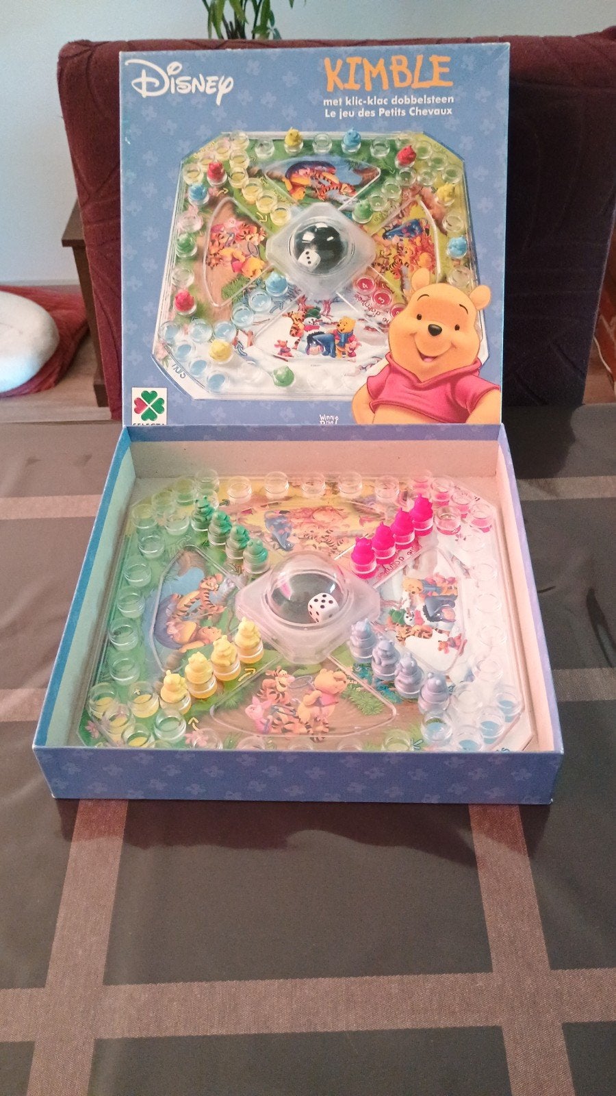 Disney Kimble Winnie de Poeh bordspel, Drie of vier spelers, Ophalen, Gebruikt, Disney