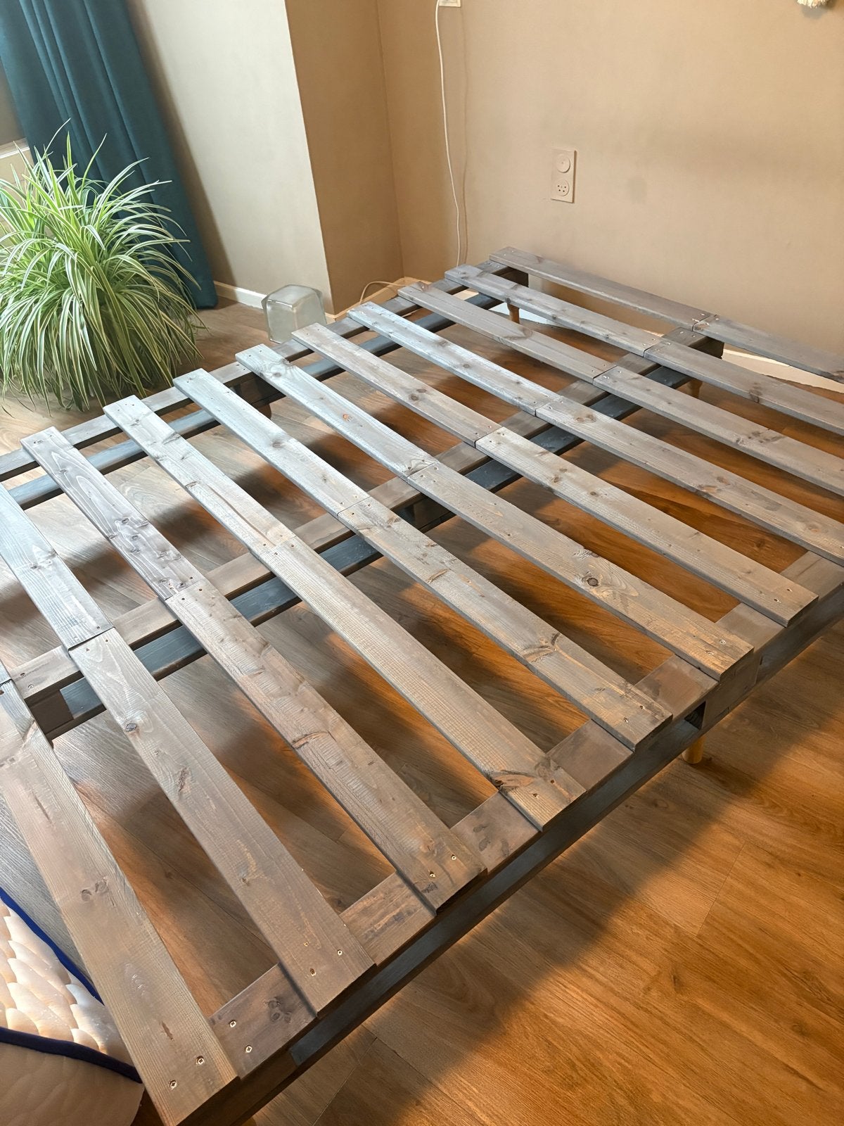 Palletbed 160x200 cm  - Gratis af te halen, Ophalen, Gebruikt, Tweepersoons, 200 cm