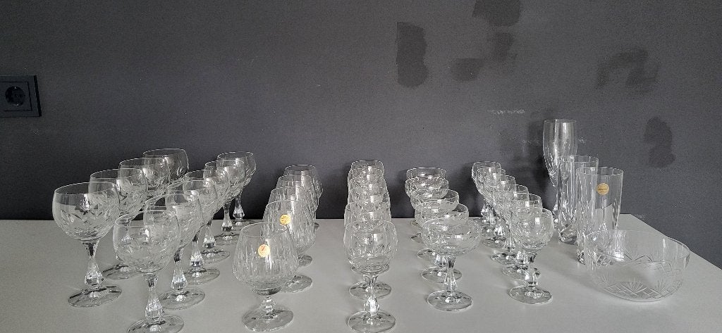 Loodkristal glazen set - Model Tango, Verzamelen, Ophalen of Verzenden, Gebruikt, Overige typen