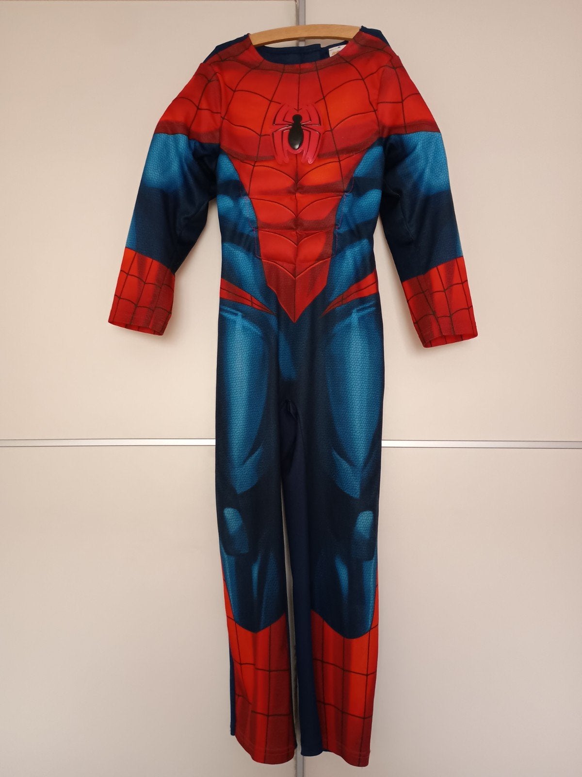 Spiderman pak verkleedkleren - Maat 128 (7-8 jaar), Kinderen en Baby's, Ophalen of Verzenden, Gebruikt, 122 t/m 128, Jongen