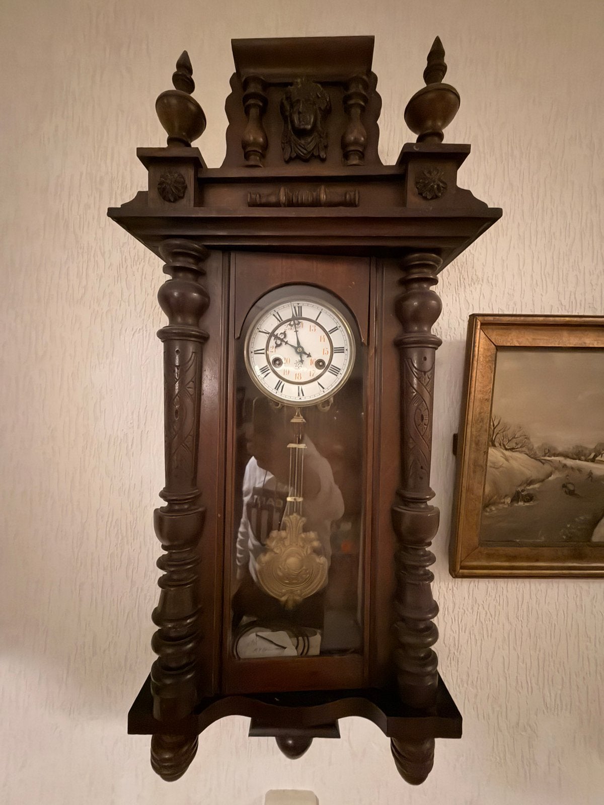 6 oude klokken antiek paardjes klok + staande klok, Ophalen