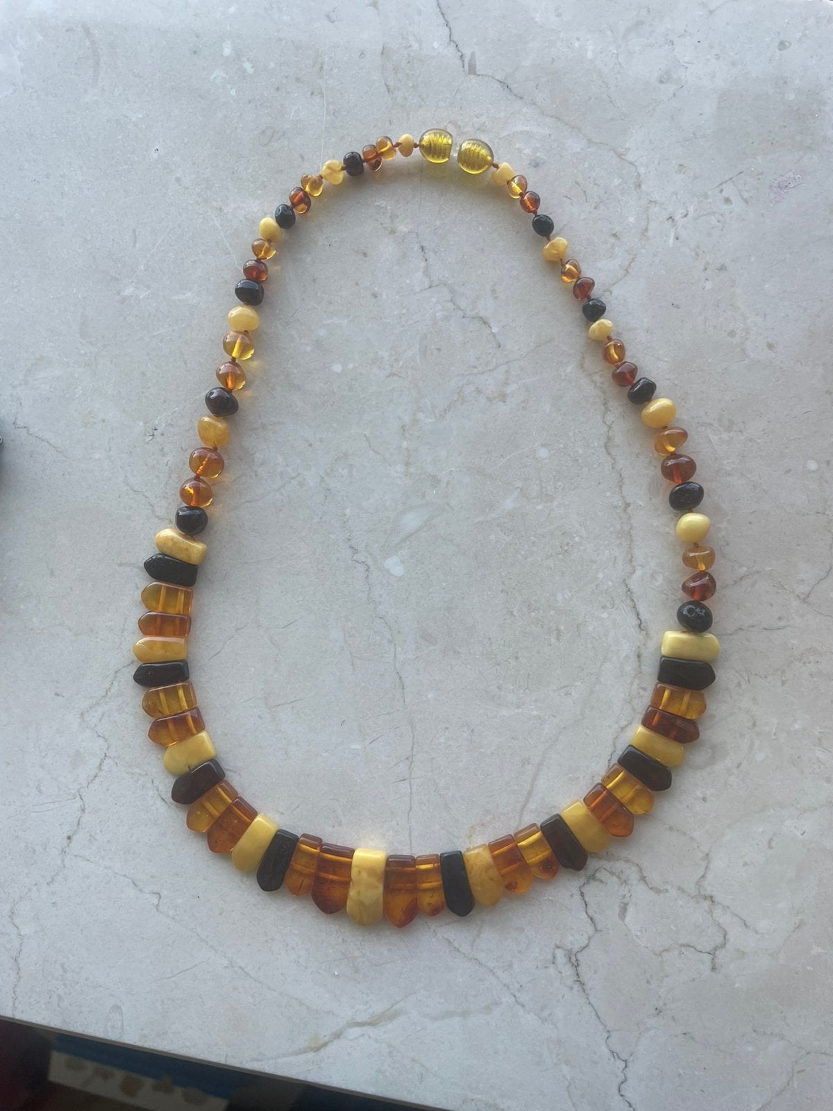 Barnsteen ketting, Ophalen of Verzenden, Overige materialen, Ketting