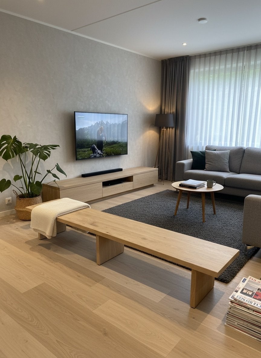 Foto 4 van Massief Eiken (Tv) Meubel - Maatwerk - Puur Massief Eiken
