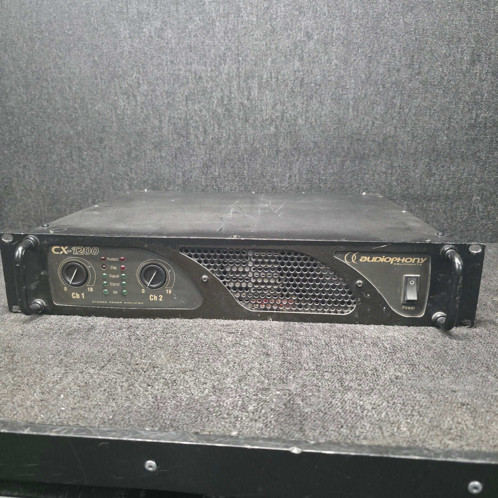 AUDIOPHONY  CX-1200   versterker    2 x 600 watt, Audio, Tv en Foto, Luidsprekers, Ophalen of Verzenden, 120 watt of meer, Subwoofer