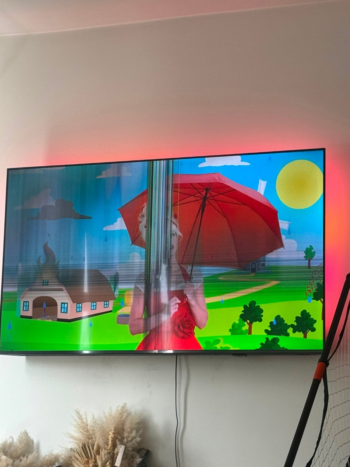 Philips 65 inch Ambilight TV - Defect scherm, Philips, Gebruikt, 50 Hz, Ophalen of Verzenden
