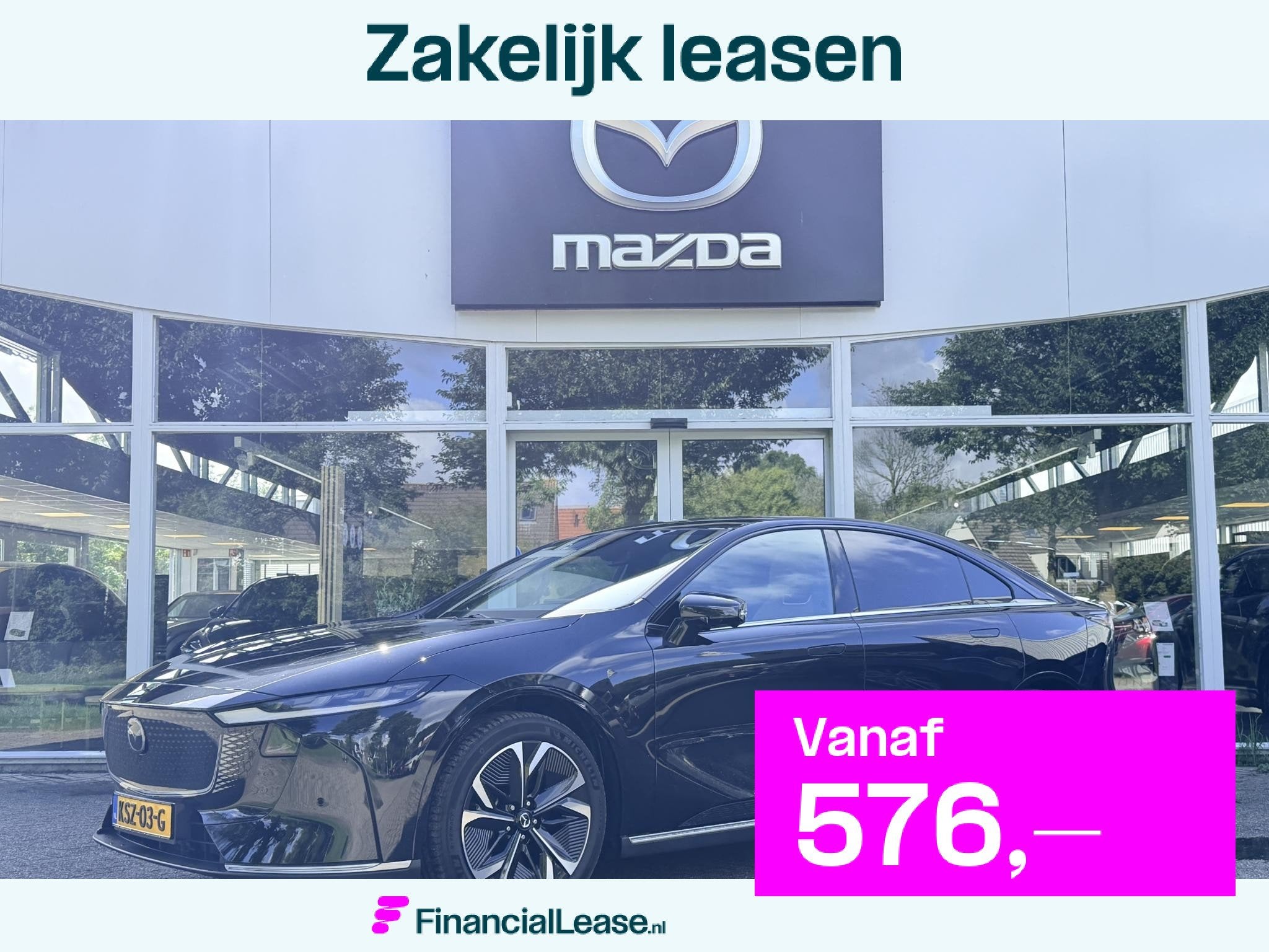 Mazda 6e Takumi Long Range 80 kWh, Automaat, 12 maanden, Achterwielaandrijving, Zwart