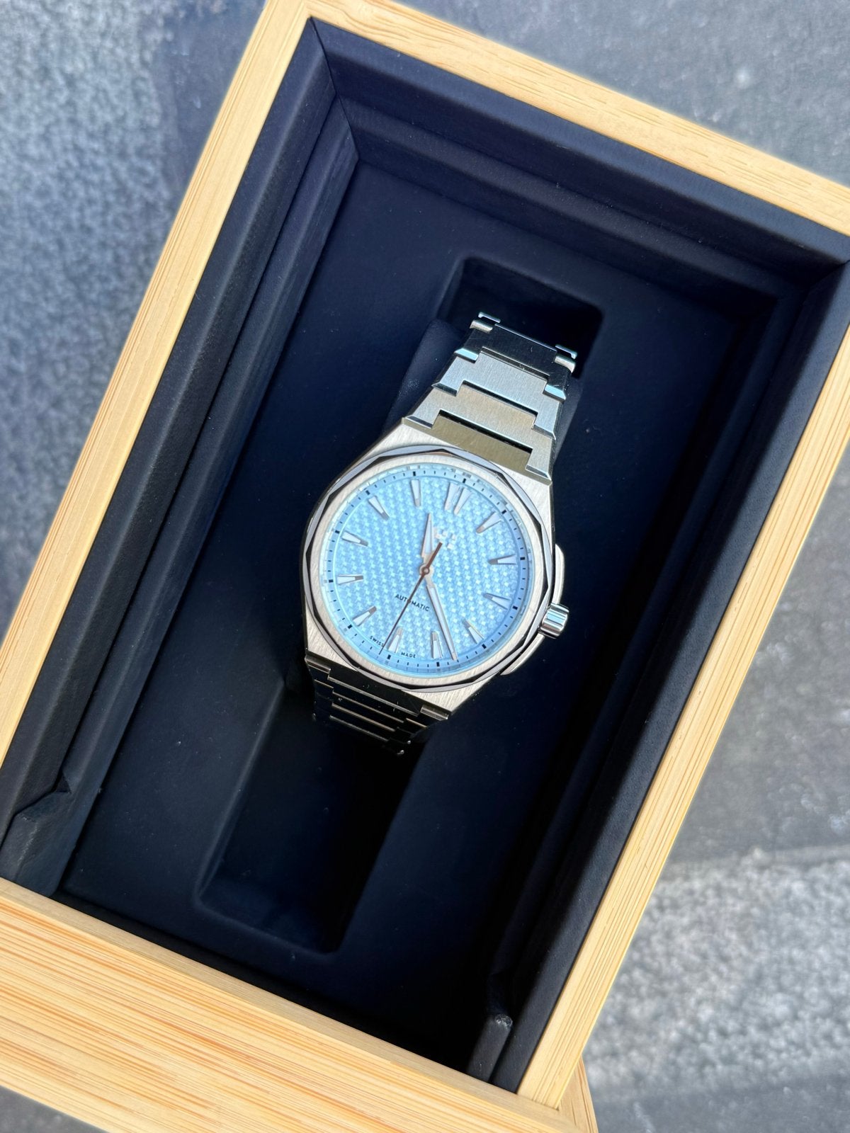 Christopher Ward The Twelve 36 Glacier Blue, Sieraden, Tassen en Uiterlijk, Horloges | Heren, Staal, Staal, Polshorloge, Ophalen