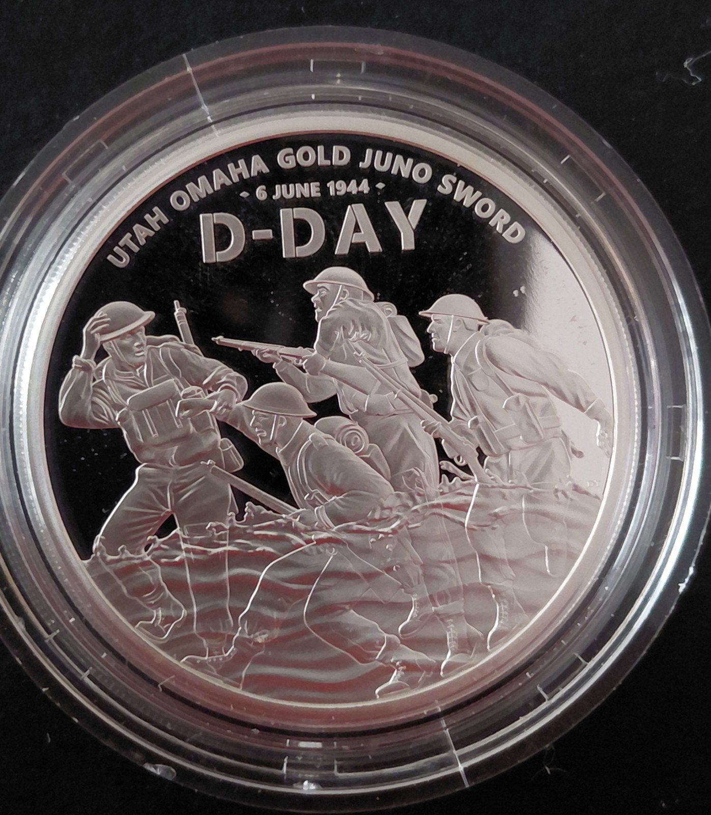 UK 2 Pond 2024 1 oz 999 zilver - D-Day Herdenkingsmunt, Verzenden, Zilver