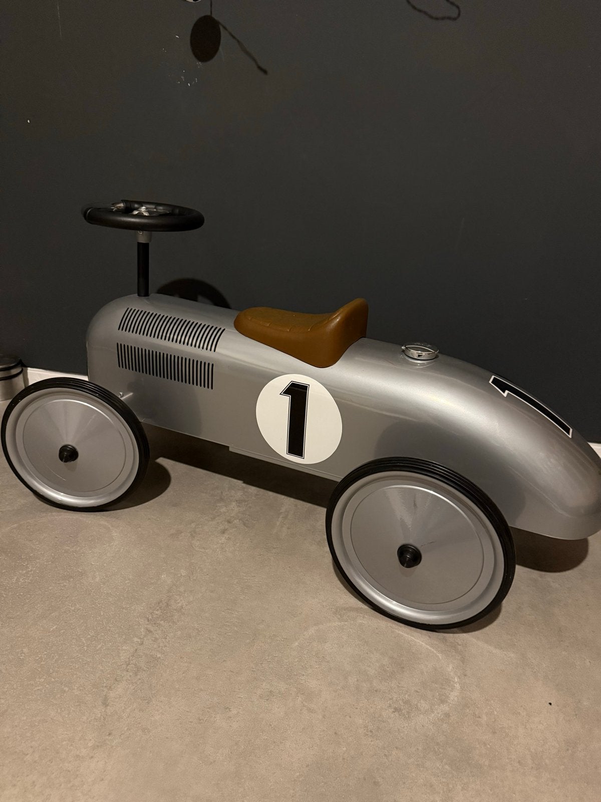 Zilveren  loopauto Jean, Ophalen of Verzenden, Zo goed als nieuw