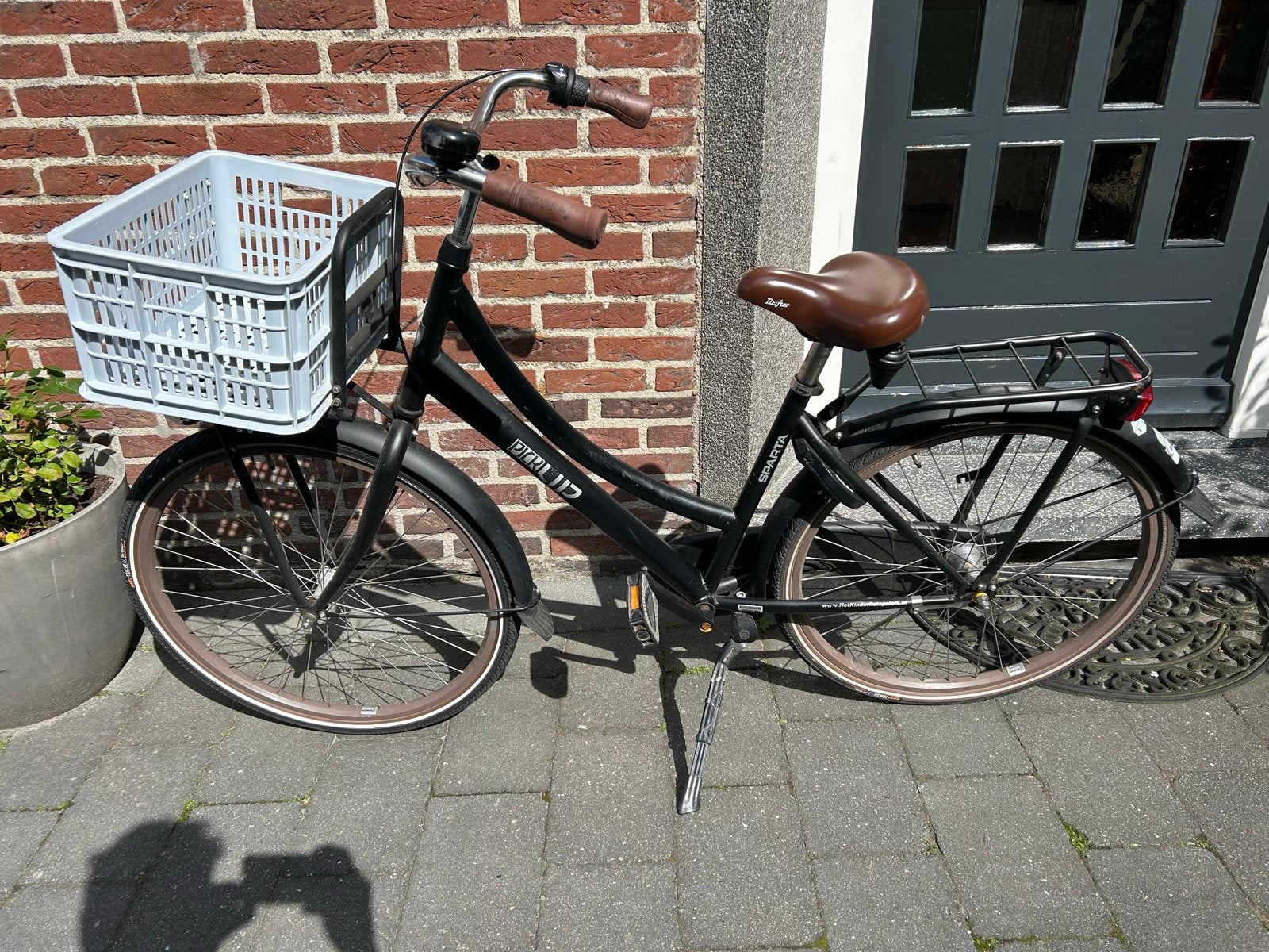 Sparta Pick-Up Meidenfiets - Zwart, met mand, Fietsen en Brommers, Fietsen | Dames | Damesfietsen, Ophalen, Terugtraprem, Sparta