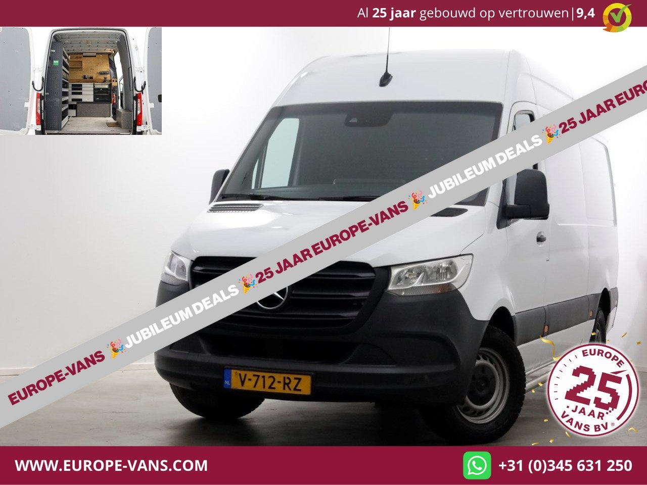Mercedes-Benz Sprinter 311 CDI 115pk L2H2 RWD Servicewagen A, Auto's, Achterwielaandrijving, Gebruikt, Euro 6, 4 cilinders