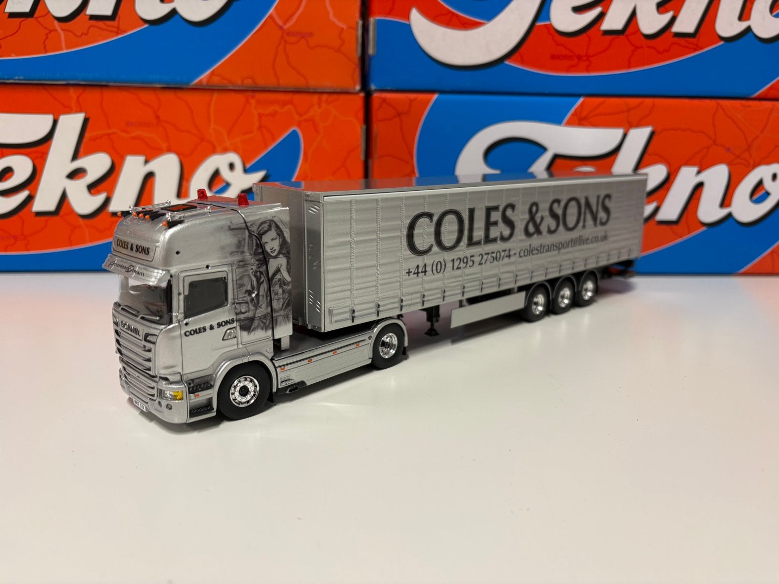 Tekno Coles & Sons, Ophalen of Verzenden, Zo goed als nieuw, Bus of Vrachtwagen, Tekno