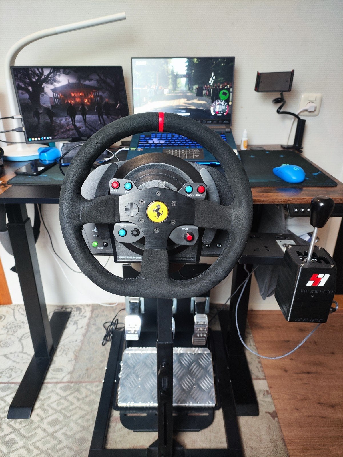 Thrustmaster T300 Ferrari Edition complete simrace set, Ophalen, Zo goed als nieuw