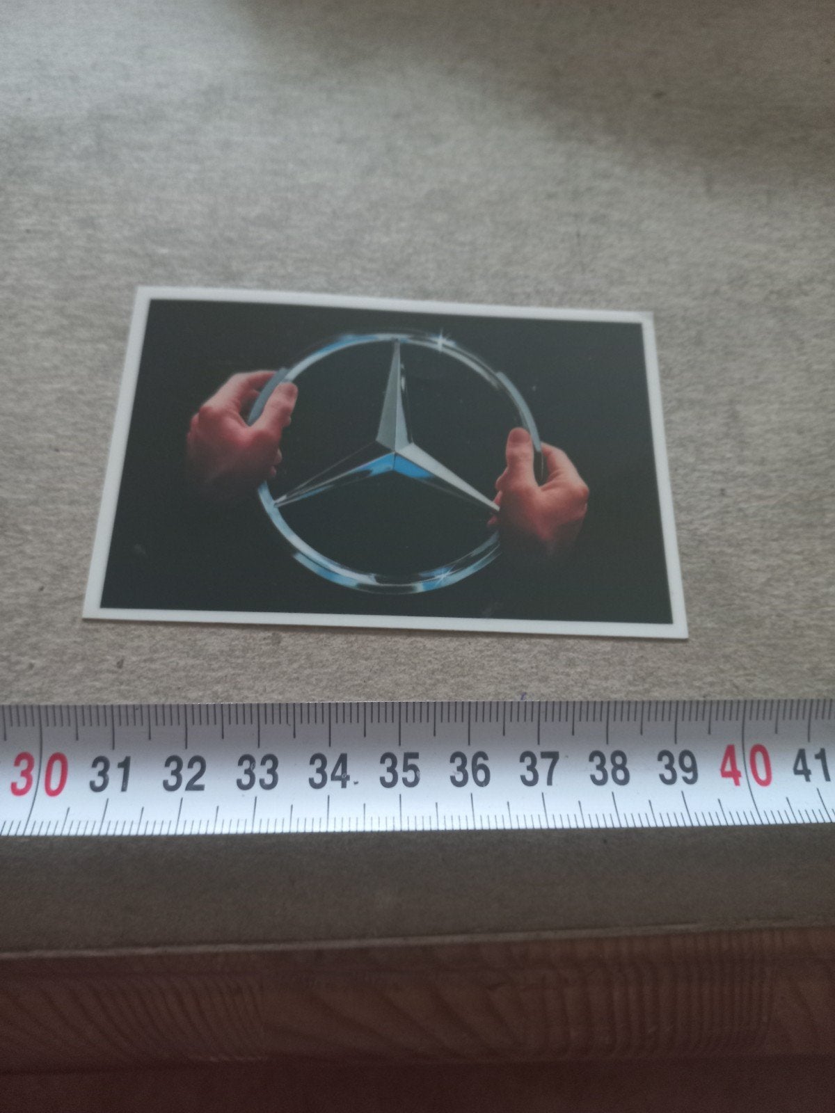 Mercedes-Benz Ster Logo Foto/Print, Ophalen of Verzenden, Gebruikt