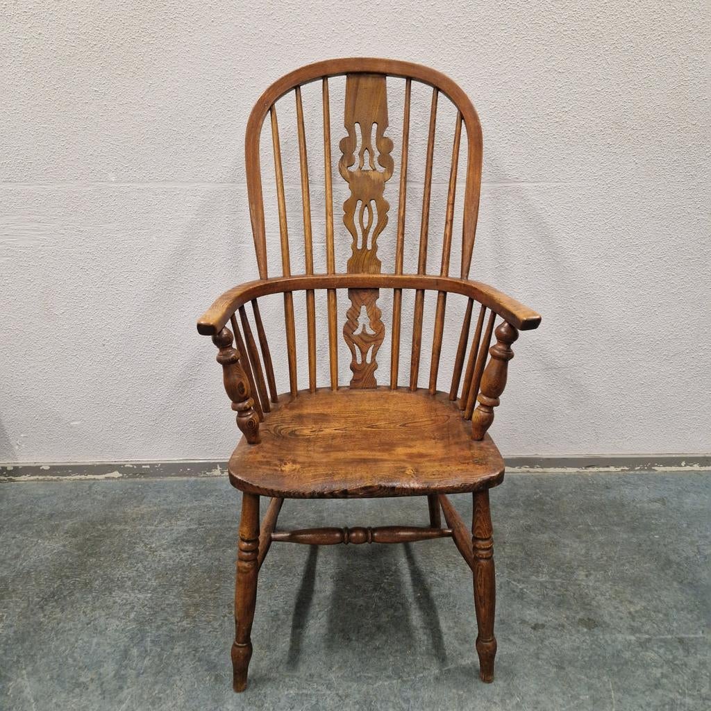 Windsor highback chair Antieke stoel, Antiek en Kunst, Antiek | Meubels | Stoelen en Banken, Ophalen of Verzenden