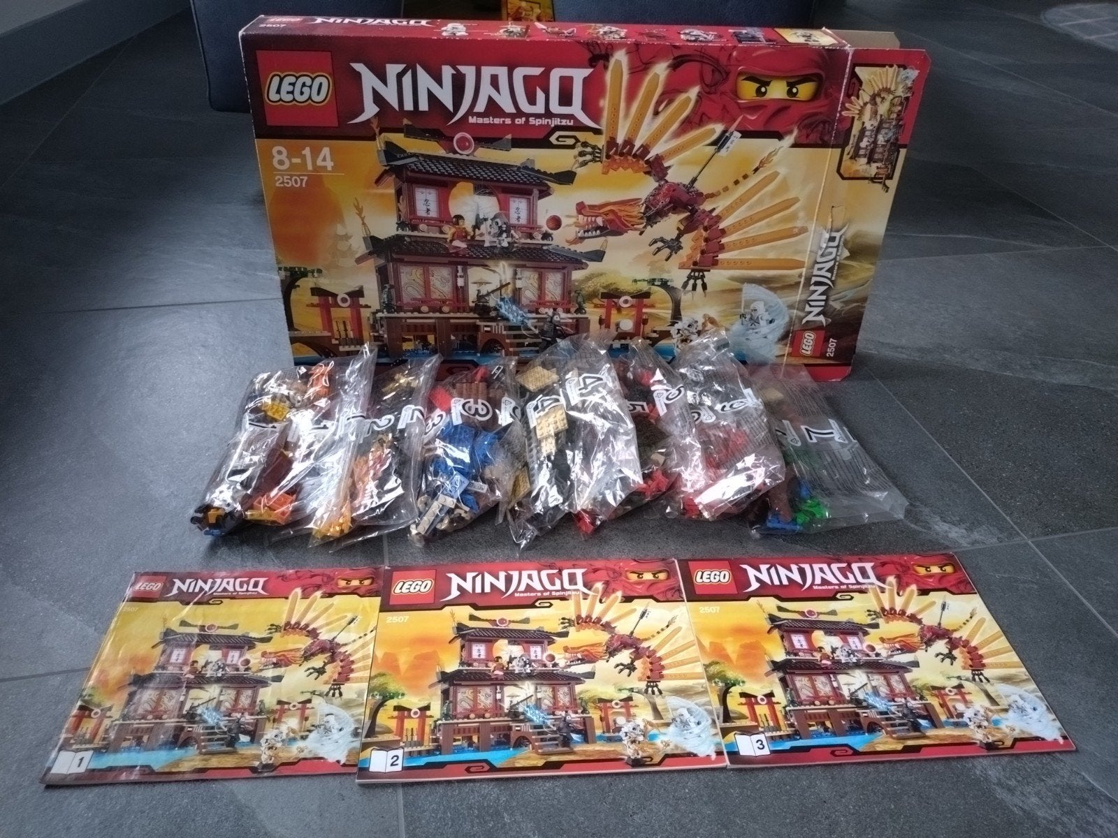 Lego Ninjago 2507  Ninjago Fire Temple,, Ophalen, Lego, Zo goed als nieuw, Compleet