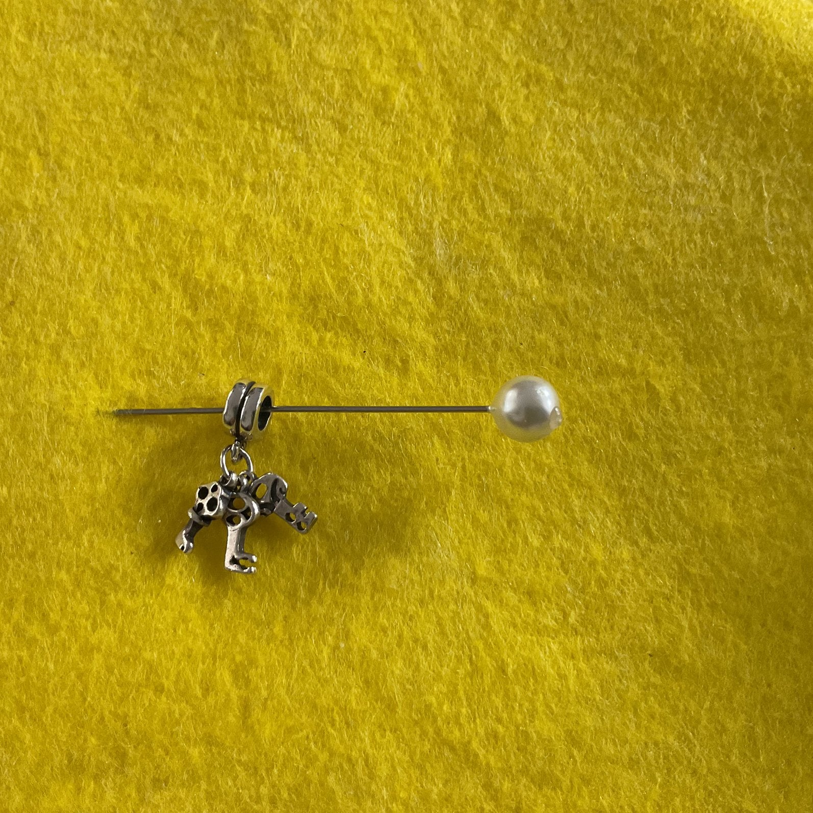 Pandora Bedel met sleutels, Sieraden, Tassen en Uiterlijk, Ophalen of Verzenden, Zo goed als nieuw, Zilver, Pandora