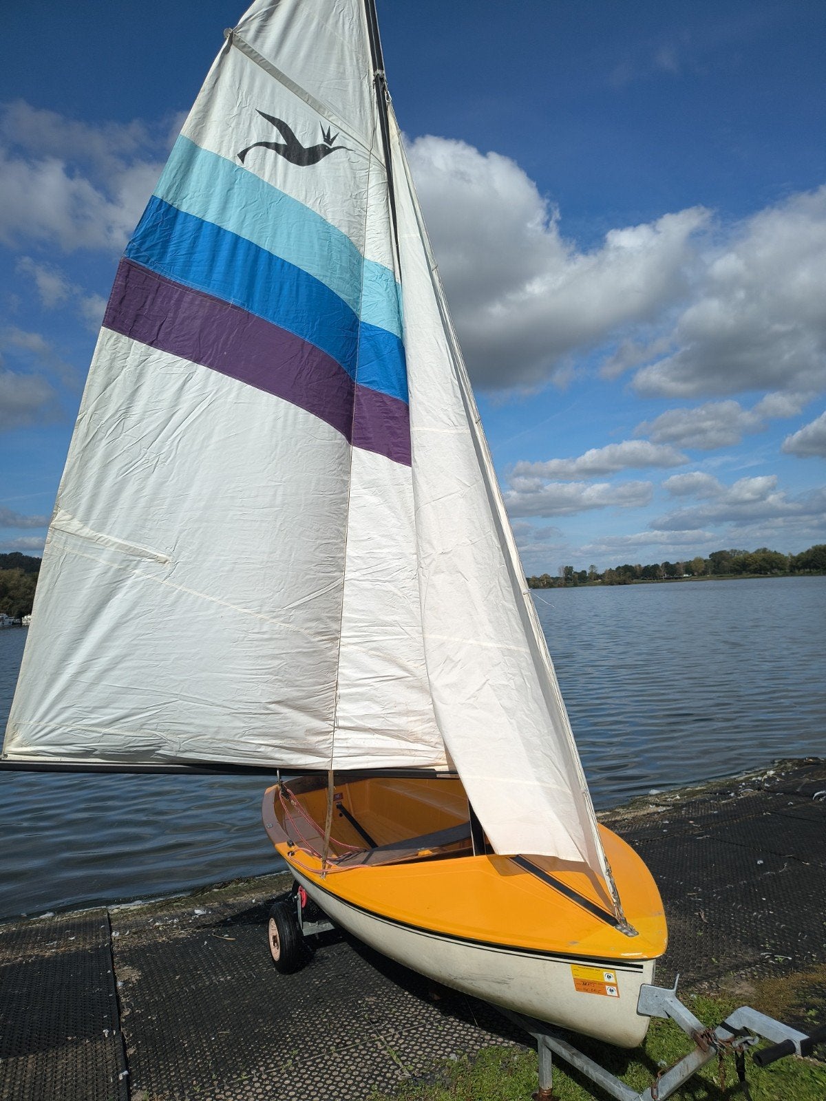 T.k. kolibri zeilboot met trailer, Watersport en Boten, Ophalen, Gebruikt, Overige typen, Minder dan 15 m²