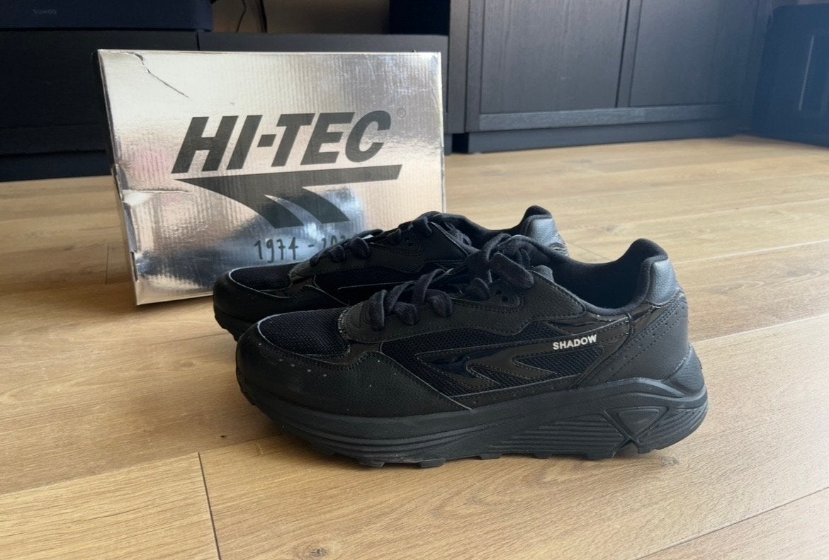 Zwarte Hi-Tec Rgs Shadow sneakers heren maat 46, Ophalen of Verzenden, Zo goed als nieuw, Zwart, Sneakers of Gympen