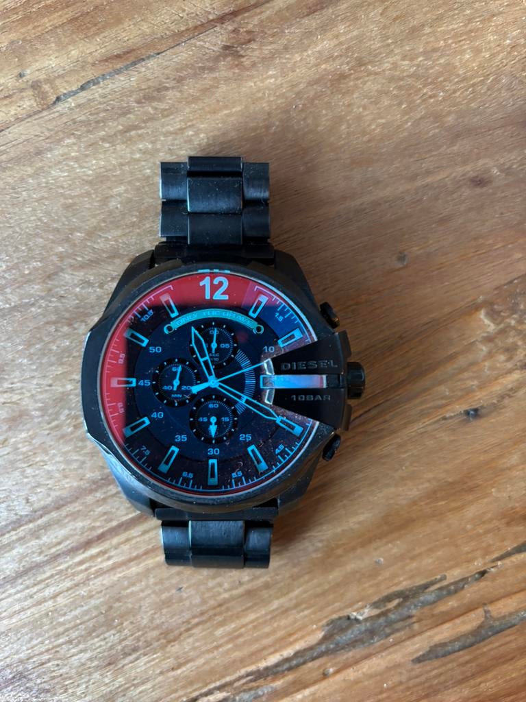Diesel DZ4318 HORLOGE TE KOOP, Ophalen, Zo goed als nieuw, Staal, Overige merken