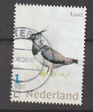 Persoonlijke postzegel gestempeld vogel Kievit, Postzegels en Munten, Postzegels | Nederland, Verzenden, Na 1940, Gestempeld
