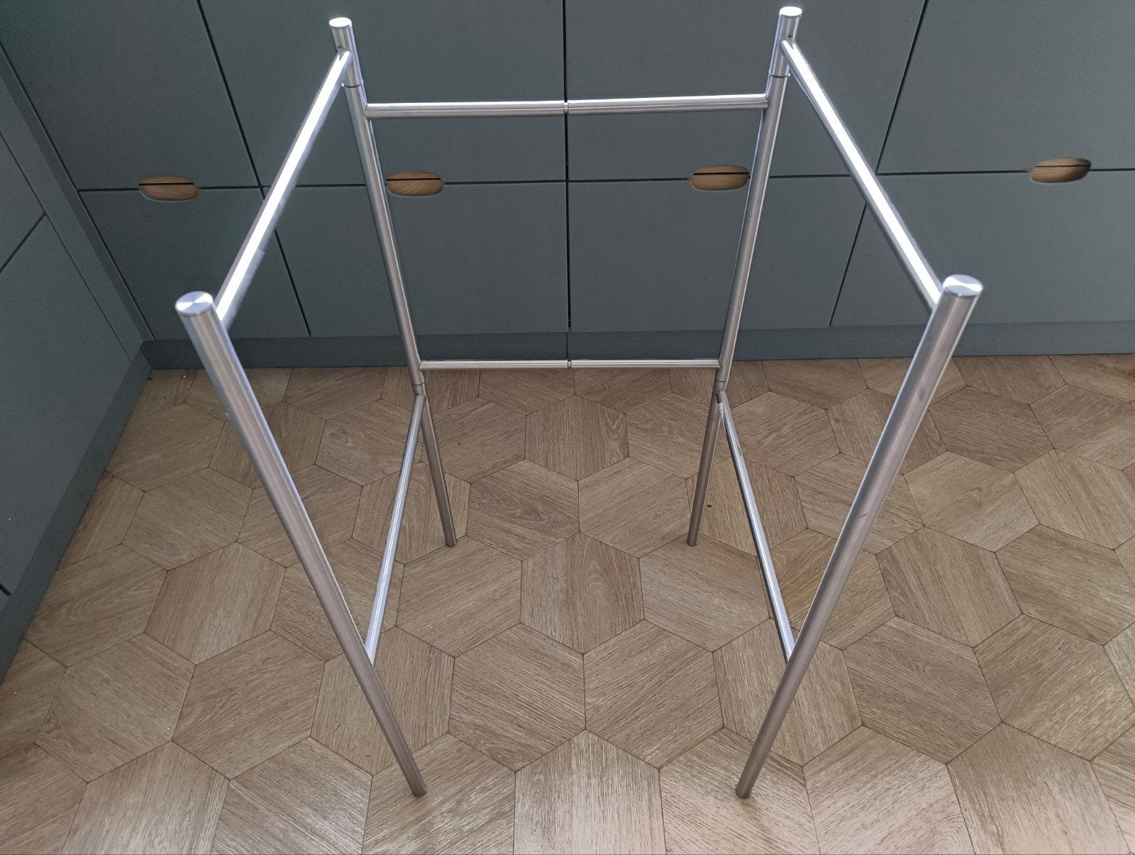 IKEA Brogrund Uitschuifbaar Was- of Kledingrek, Gebruikt, Ophalen of Verzenden, Metaal, Industrieel